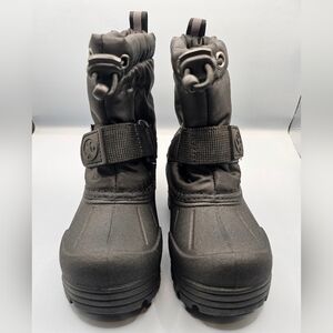 Toddlers Northside Reflective Black Winter Boots, Size 6